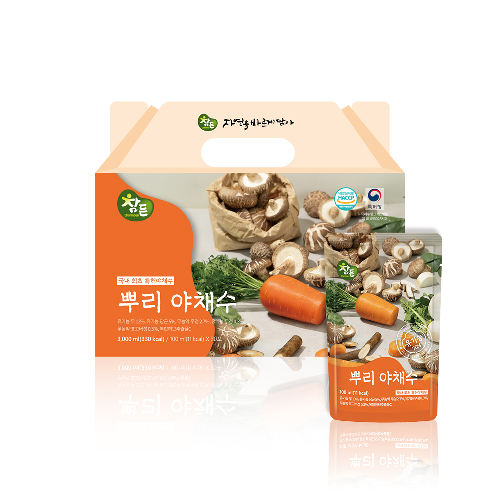 참든 뿌리 야채수 100ml x 30포 - 상품 이미지