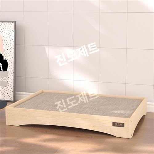 강아지 원목 침대 쿠션 방석 펫베드 우드 해먹 소파 퀸 베어 88x60x18CM - 상세 이미지 2