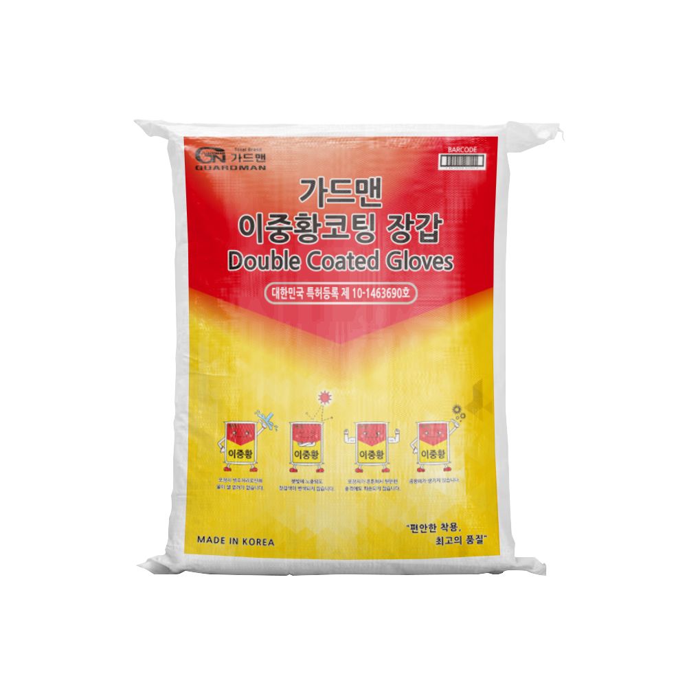 [N배송]가드맨 반코팅 면 목장갑 이중황코팅장갑 30켤레 - 상세 이미지 2