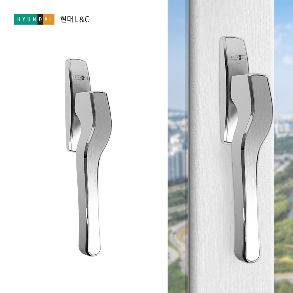 한화 현대 L&C 라피네 커브핸들 샷시손잡이 현대 커브 자동창문핸들 - 상품 이미지