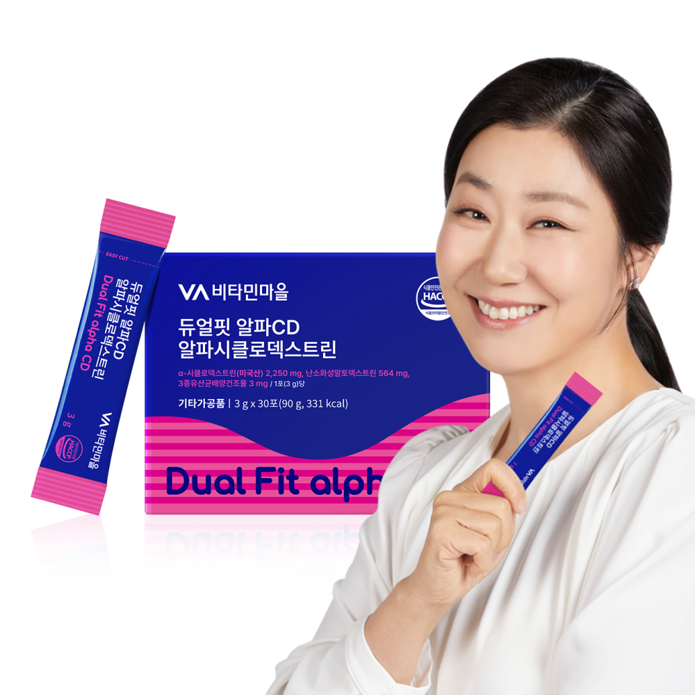 비타민마을 듀얼핏 알파CD 알파시클로덱스트린 30포, 1개 - 상품 이미지