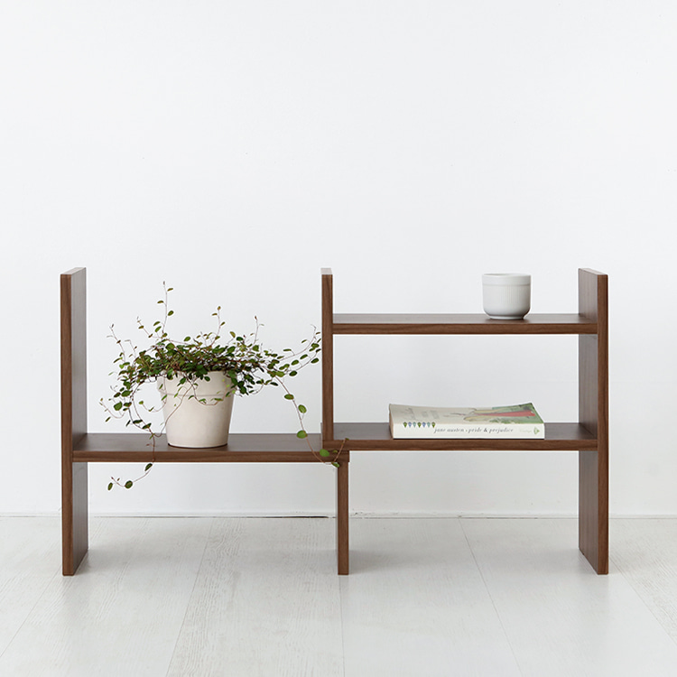 숄리드 너비조절 선반 FUM4040SR 730x160x400mm, 2단, 미들브라운 9903.1142 - 메인 이미지