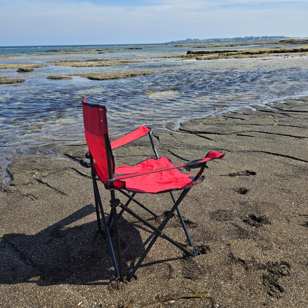 [팔걸이 캠핑의자] 접이식 야외용 컵홀더 포함 레드1개 - 상세 이미지 5