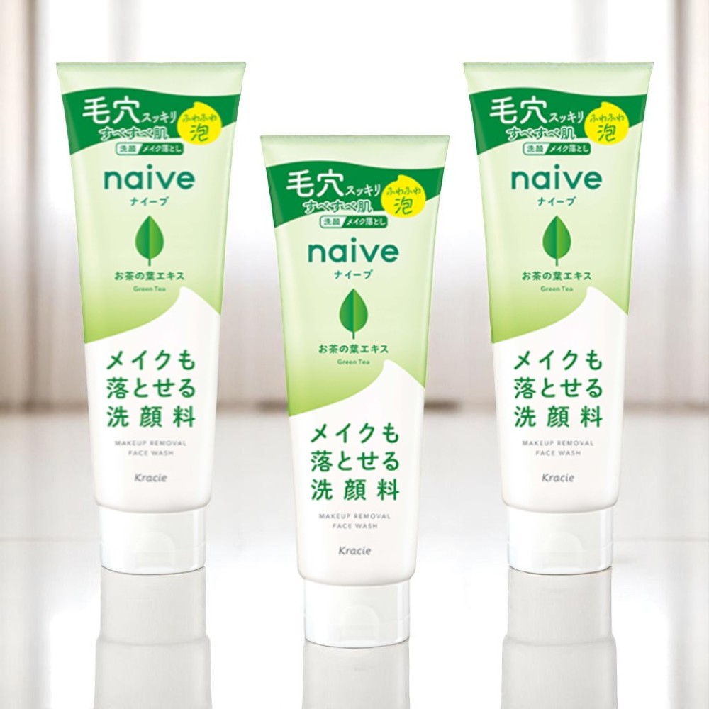 크라시에 나이브 메이크업 리무버 클렌징폼 녹차 200ml, 3개 - 메인 이미지