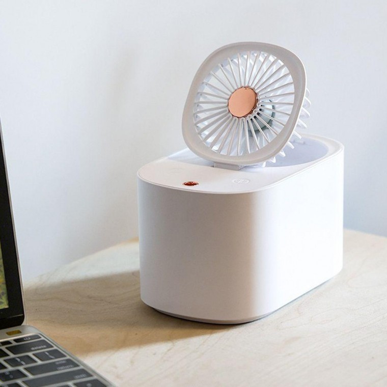 탁상용 선풍기 가습기 무드등 휴대용 저소음 USB충전