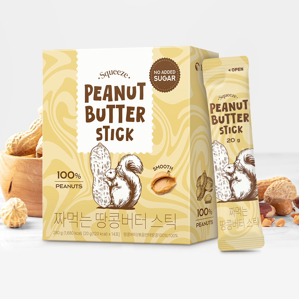 보뚜 100% 짜먹는 땅콩버터 스틱 20g, 42개 이미지 4