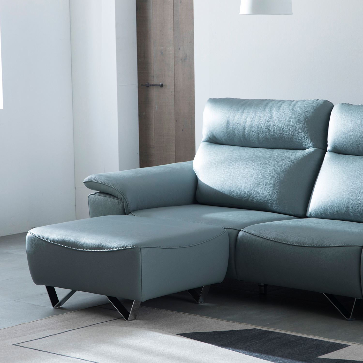 헤르짐머 바움 4인 모듈 이태리 천연 통가죽 소파