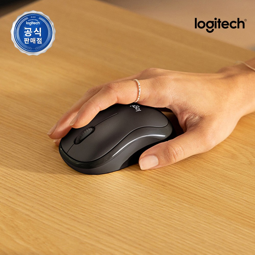 [N배송] 로지텍코리아 공식 M240 수신기 미포함 무소음 무선 블루투스 마우스 그래파이트 제품 이미지
