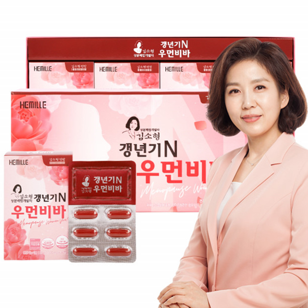 김소형원방 갱년기 우먼비바 120캡슐 3박스 6개월 중년 여성 폐경 활력 소포리코사이드 - 상세 이미지 2