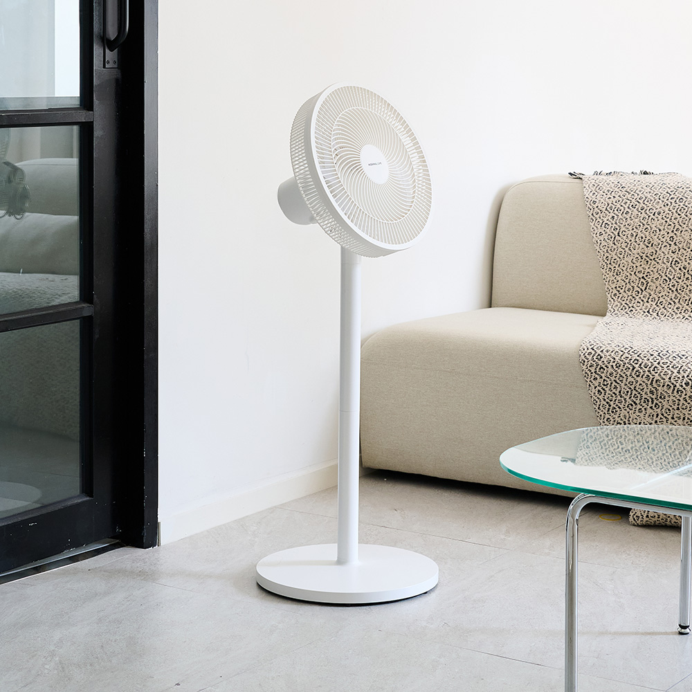 노멀라이프 15엽 리모컨 스탠드 선풍기 써큘레이터 저소음 가정용 아기 신생아 퓨어화이트