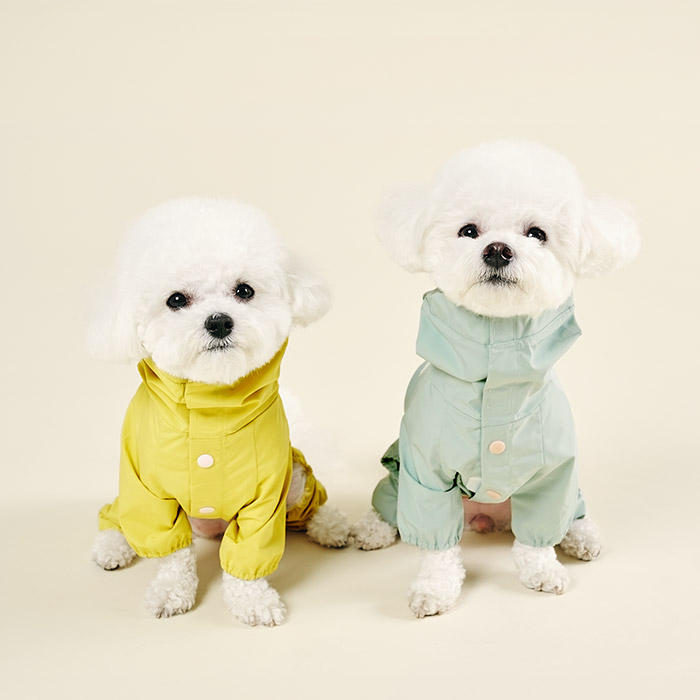 울리 강아지 우비 올인원 레인코트 강아지비옷 - 상품 이미지