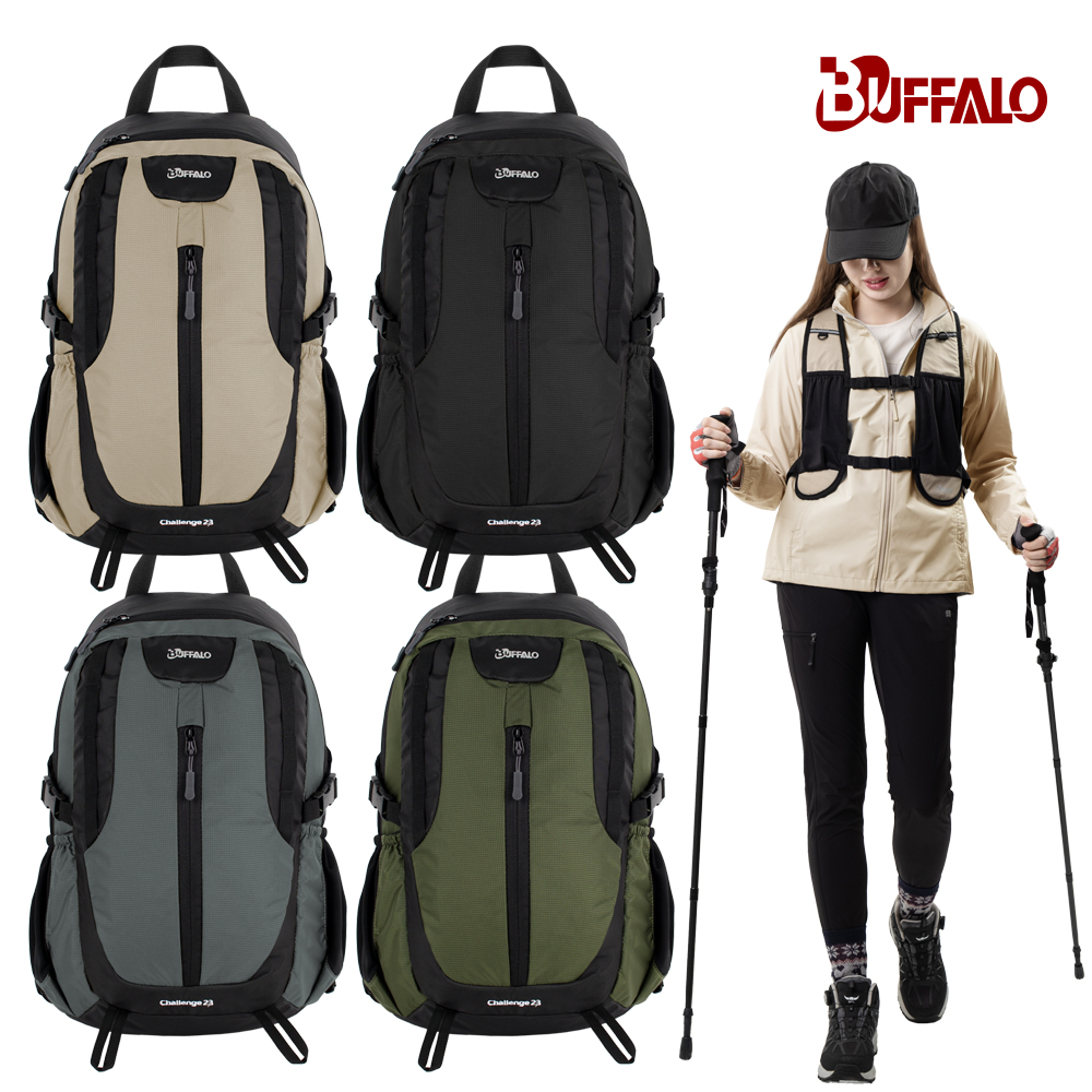 버팔로 챌린지배낭 백팩 등산가방 배낭 가방 소형 경량백팩 23L, 블랙