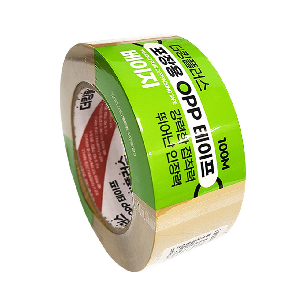 UH 황색 베이지 OPP 박스테이프 48mmX100m 40개입 포장용 강력접착 1box