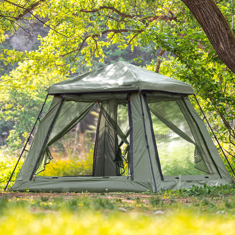 패스트캠프 오토4 울트라 와이드 원터치 텐트 자동 돔 그늘막 카키