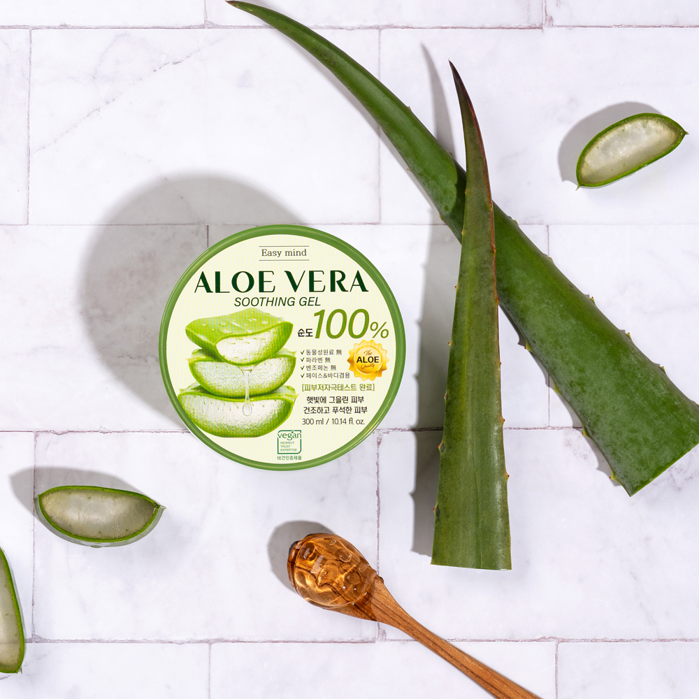 [1+1+1+1+1]이지마인드 알로에베라 100% 비건 수딩젤 300ml 이미지 2