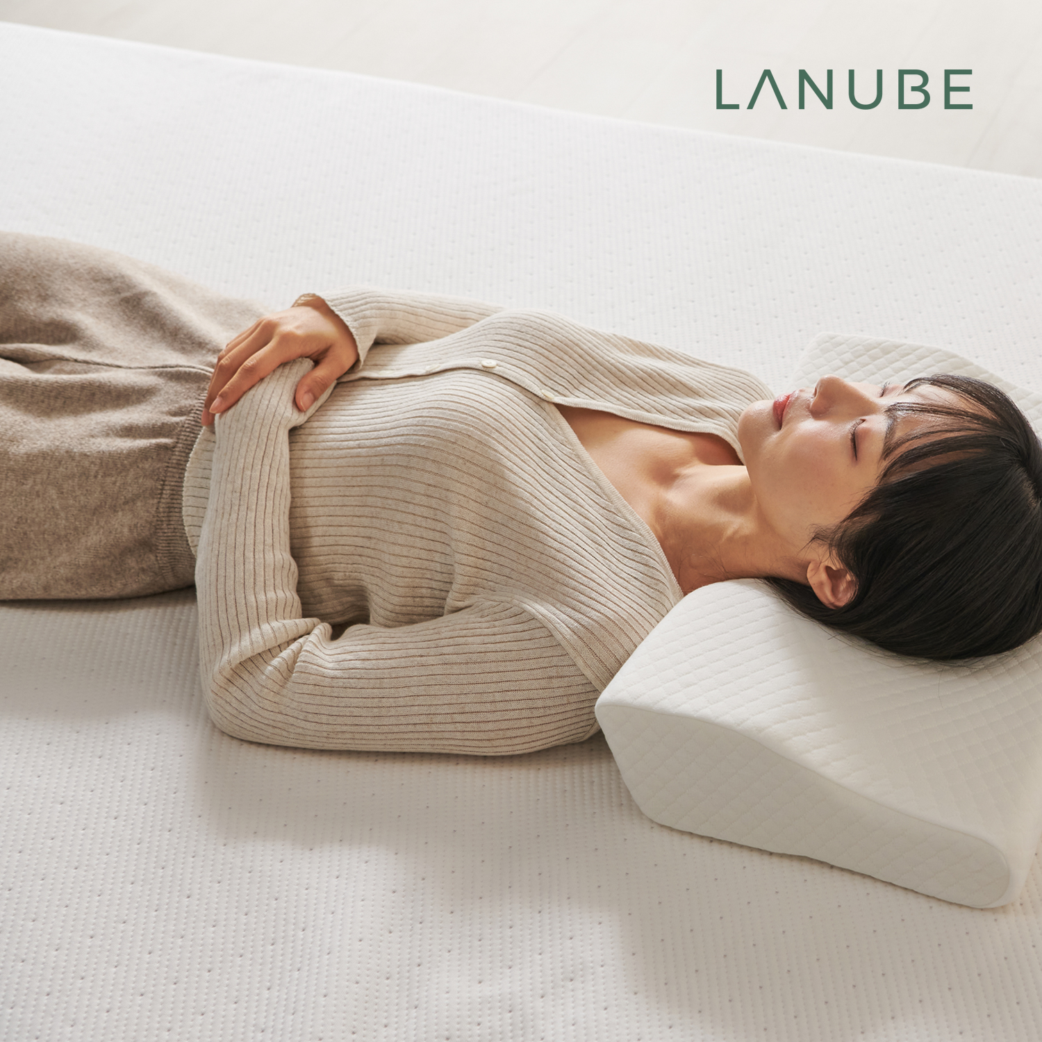 라누베 허리디스크 토퍼 매트리스 얇은 바닥용 토퍼 매트리스 싱글