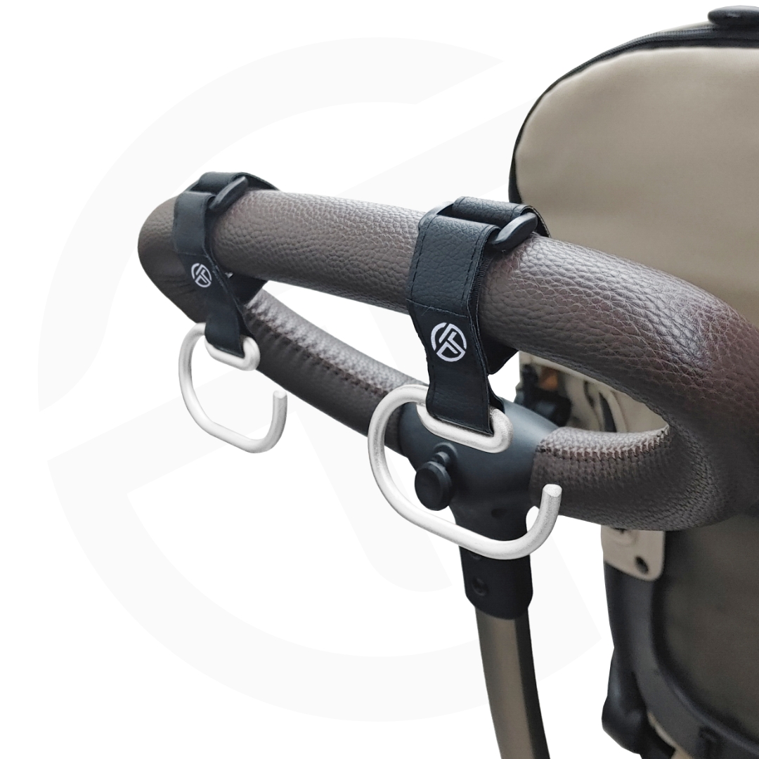 [누비앤타보] 유모차 다용도 가죽 메탈 후크 유모차 걸이 유아차/자전거/웨건/트라이크/유모카용 고리