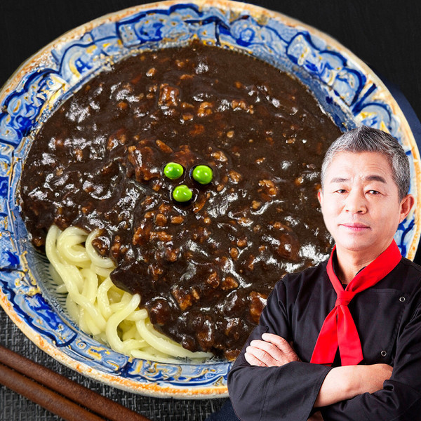 유방녕 중화 짜장면 수타면+짜장소스 960g(2인분) 중식4대문파 52년 전통 명장 유방녕 직화 짜장 : HYEJA MART