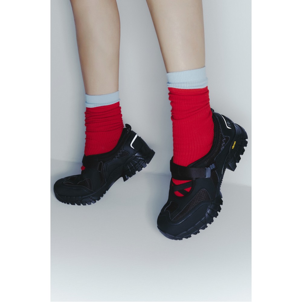 [코오롱스포츠] 여성 메리제인 샌들 플리에 FE2AX25410BLK