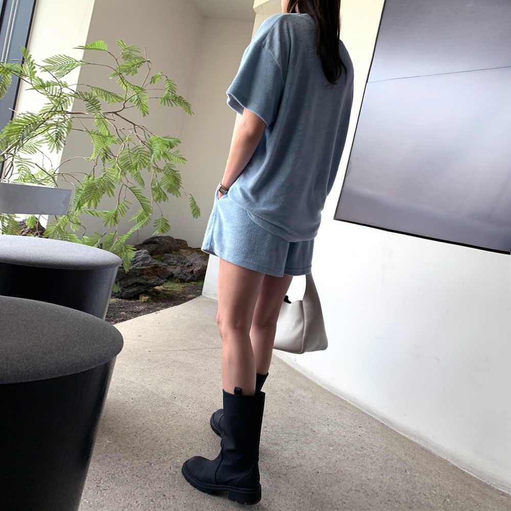 로비나 태리 반발 티셔츠 반바지 세트 - 상세 이미지 2