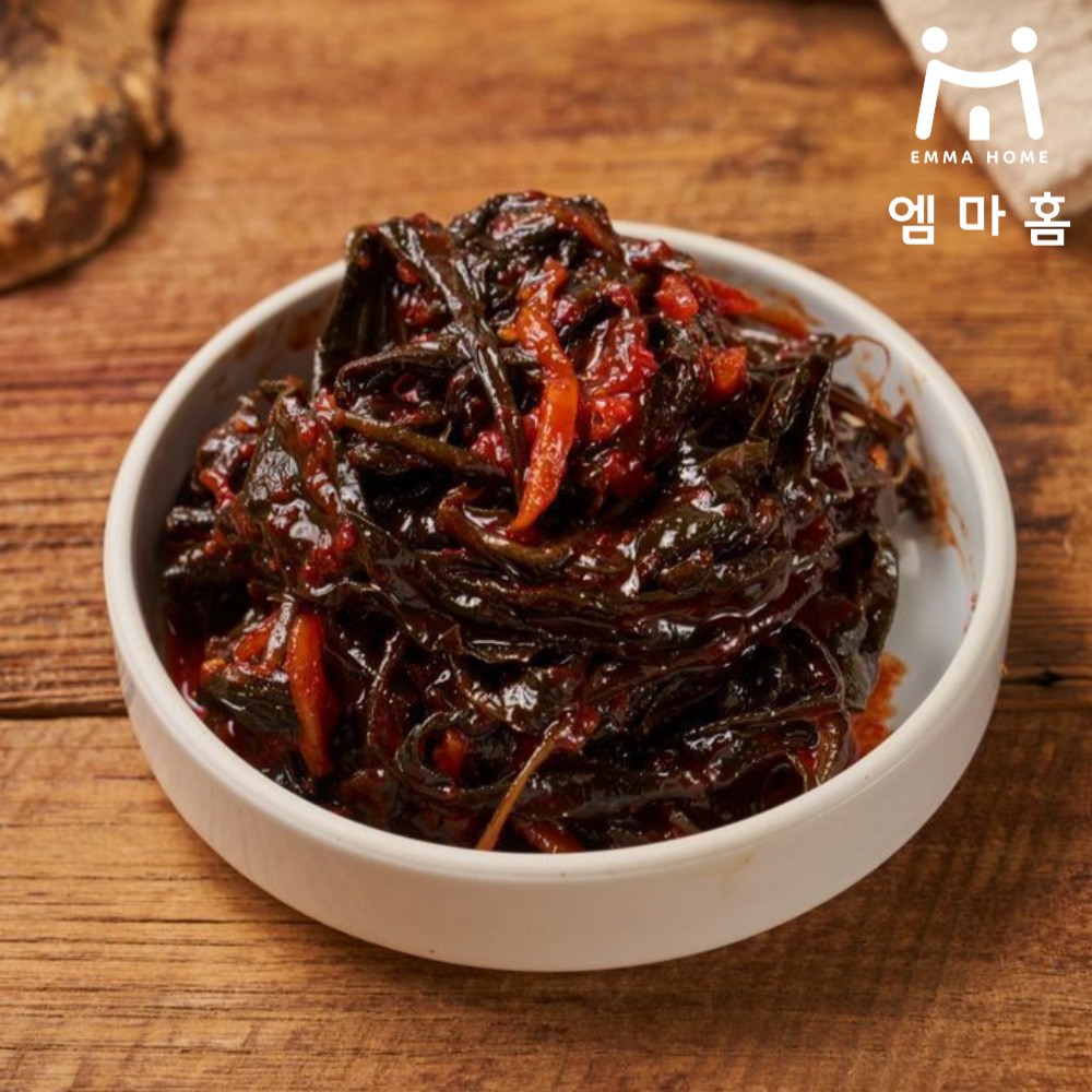 [엠마홈] 밥도둑 반찬 고추잎무침 250g 국내가공 - 상품 이미지