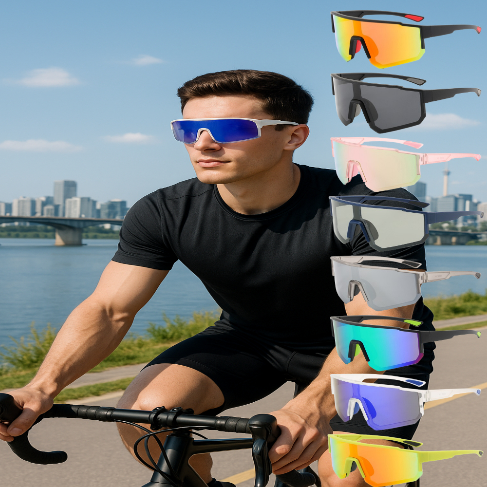 러닝 고글 선글라스 편광 자외선UV 마라톤 자전거 사이클 라이딩 낚시 등산 골프