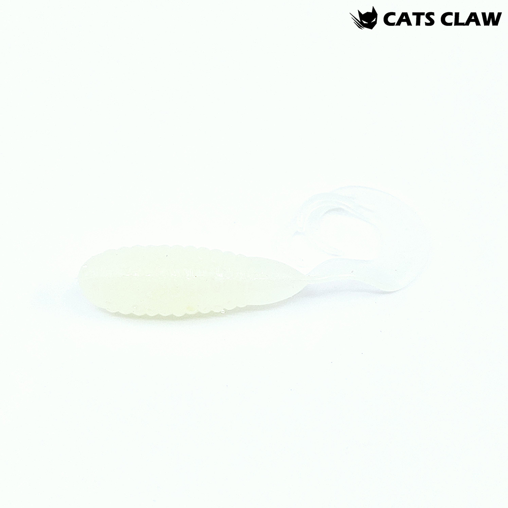 캣츠크로우 트리플그럽 꺽지웜 쏘가리웜 002 글로우, 5cm(2인치) - 메인 이미지