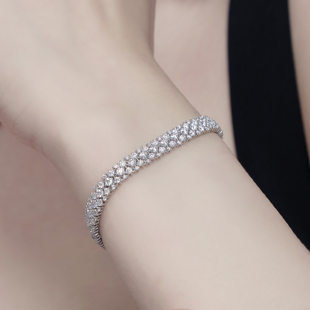 랩다이아 테니스팔찌 브릴리언트 랩다이아몬드 14k 18k - 상세 이미지 2
