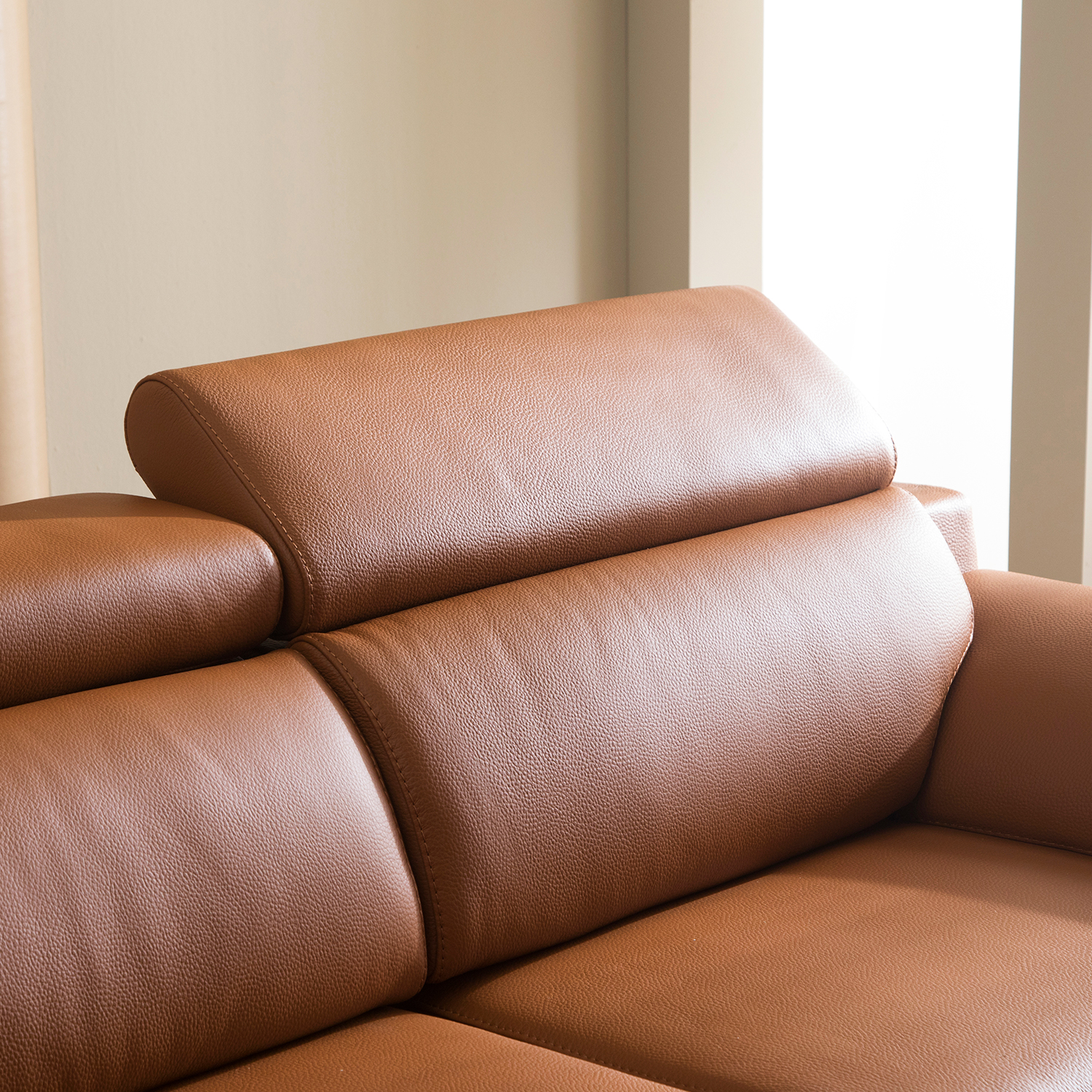 헤르짐머 마네르 4인 이태리 천연 통가죽 소파