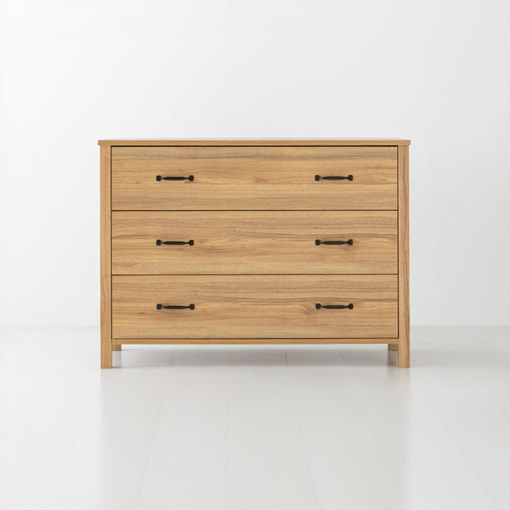 폴라보 서랍장 CHM76104 1040x400x759mm, 3단, 캄포어베니어 9155.2933 - 메인 이미지