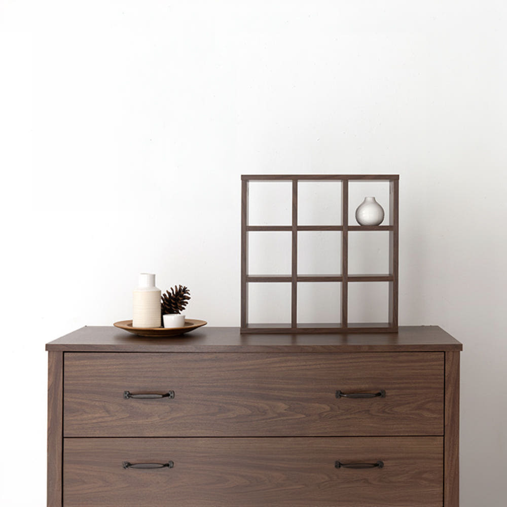 폴라보 미니수납선반 9칸 E형 440x120x440mm, 3단, 캄포어베니어 1877.6446 - 상세 이미지 5