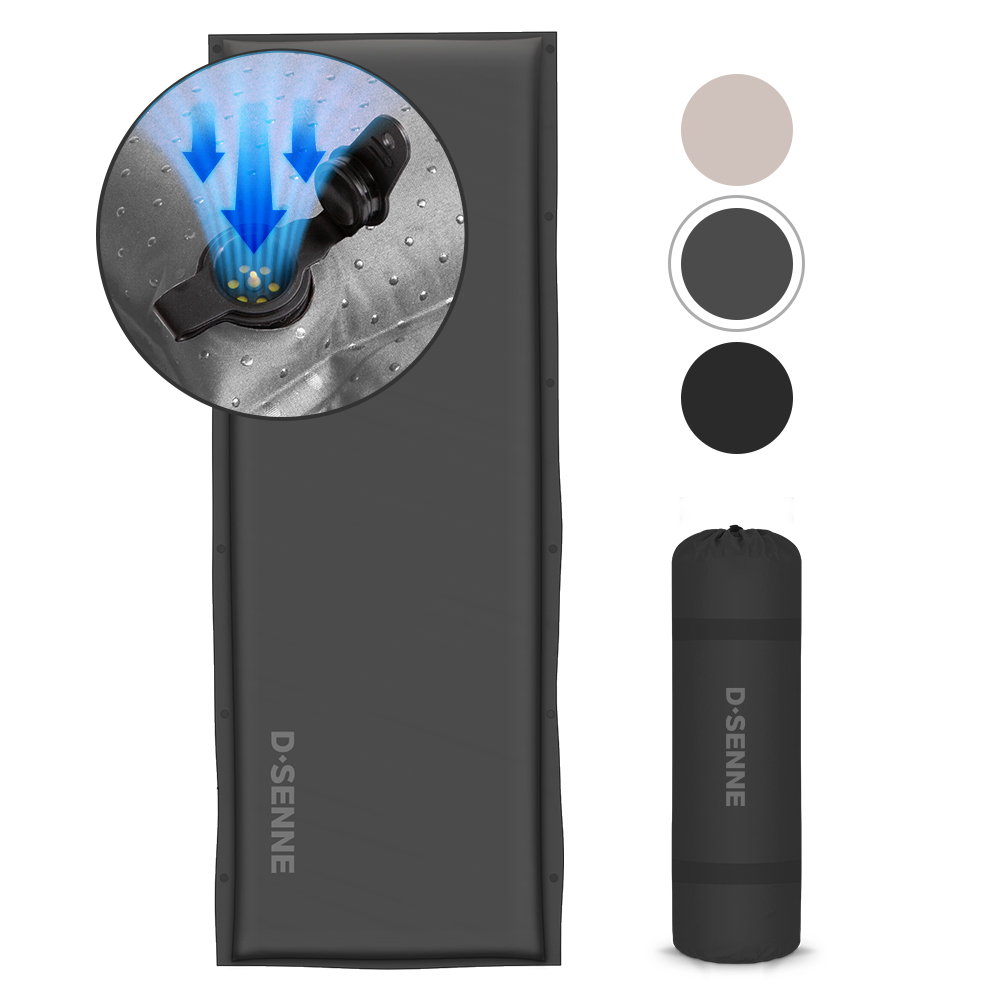 [디센느] 아웃도어 자충 에어 매트 5T 발포 캠핑 텐트 차박 겸용 3color