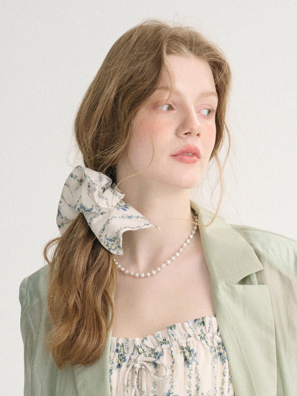 [신스덴] Roena Square Scrunchie - 상세 이미지 4