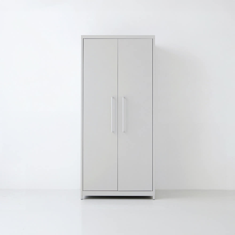 피도르 캐비넷 긴세로 2문 수납장 760x500x1690mm, 4단, 라이트그레이 2102.1741 - 메인 이미지