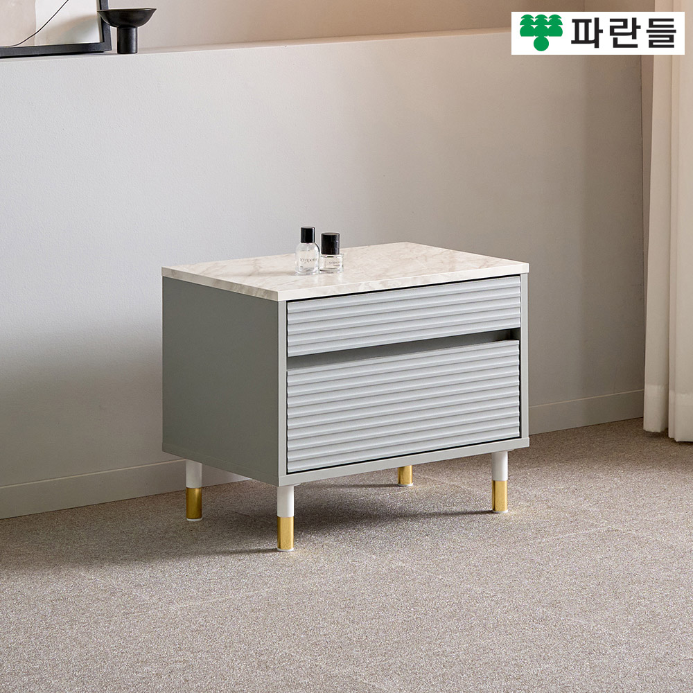 파란들가구 높은다리 템바보드 600 서랍거실장 협탁 2단서랍장 - 상세 이미지 3