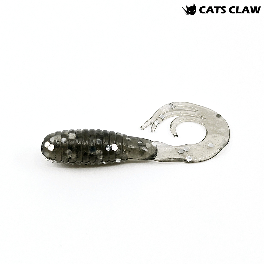 캣츠크로우 트리플그럽 꺽지웜 쏘가리웜 020 스모크 실버, 5cm(2인치) - 메인 이미지