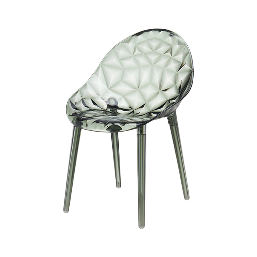 크리스탈 프리즘 카페 투명 업소용 체어 Crystal Prism Chair