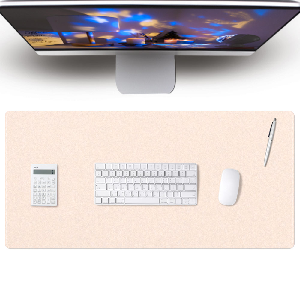 레토 가죽 마우스 장패드 데스크패드 키보드 게이밍장패드 아이보리