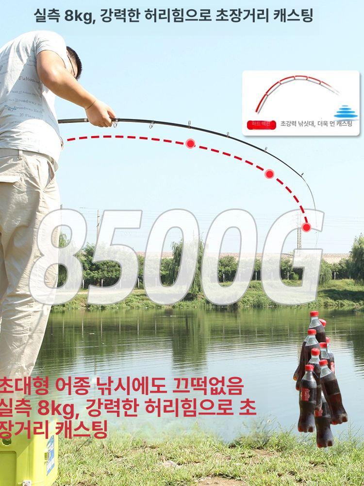 휴대용 접이식 소형 바다 낚싯대 초경량 캐스팅 루어 낚시대 여행용 입문용 여성 1.3미터 맨몸대 - 상세 이미지 5