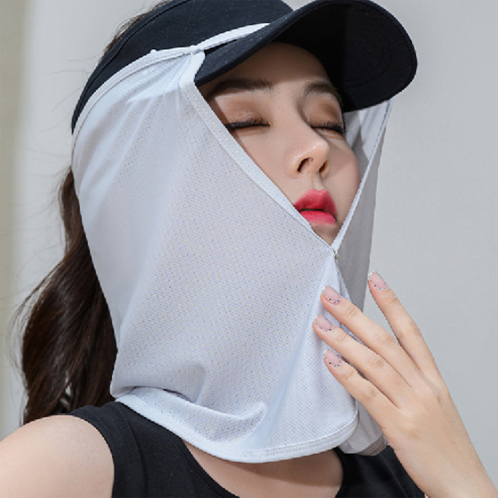 모자 햇빛 가리개 썬가드 자외선 여자 선캡 산책 여름 차단 햇빛 탈부착 등산 골프 밭일 - 상품 이미지