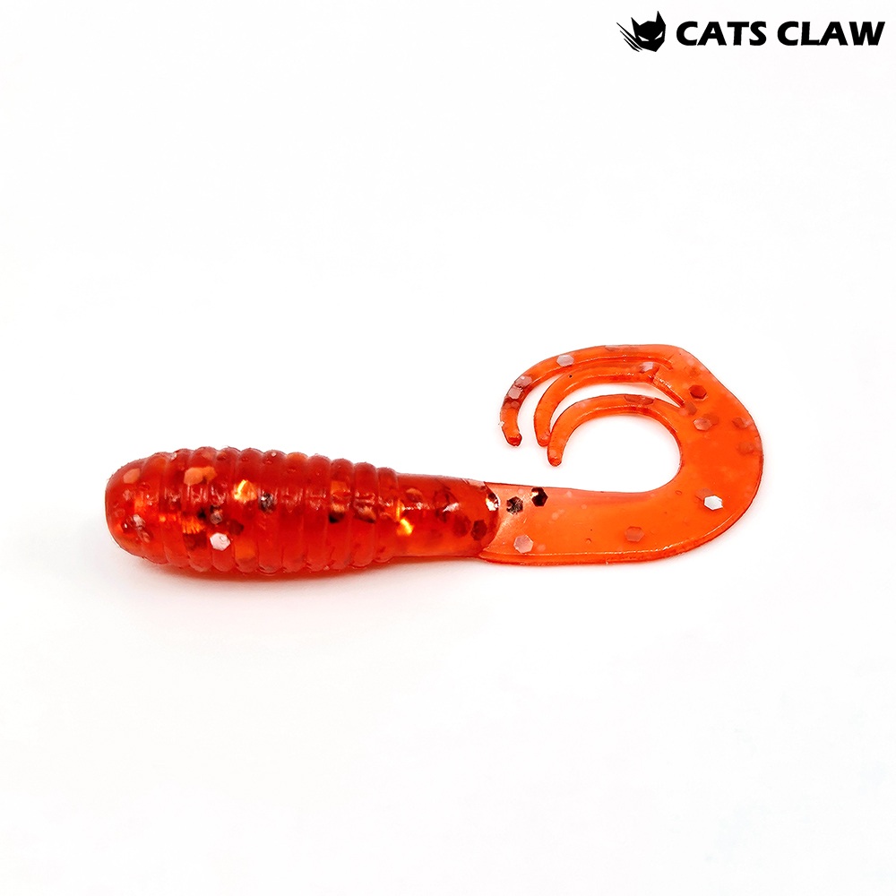 캣츠크로우 트리플그럽 꺽지웜 쏘가리웜 005 레드 실버, 5cm(2인치) - 상품 이미지