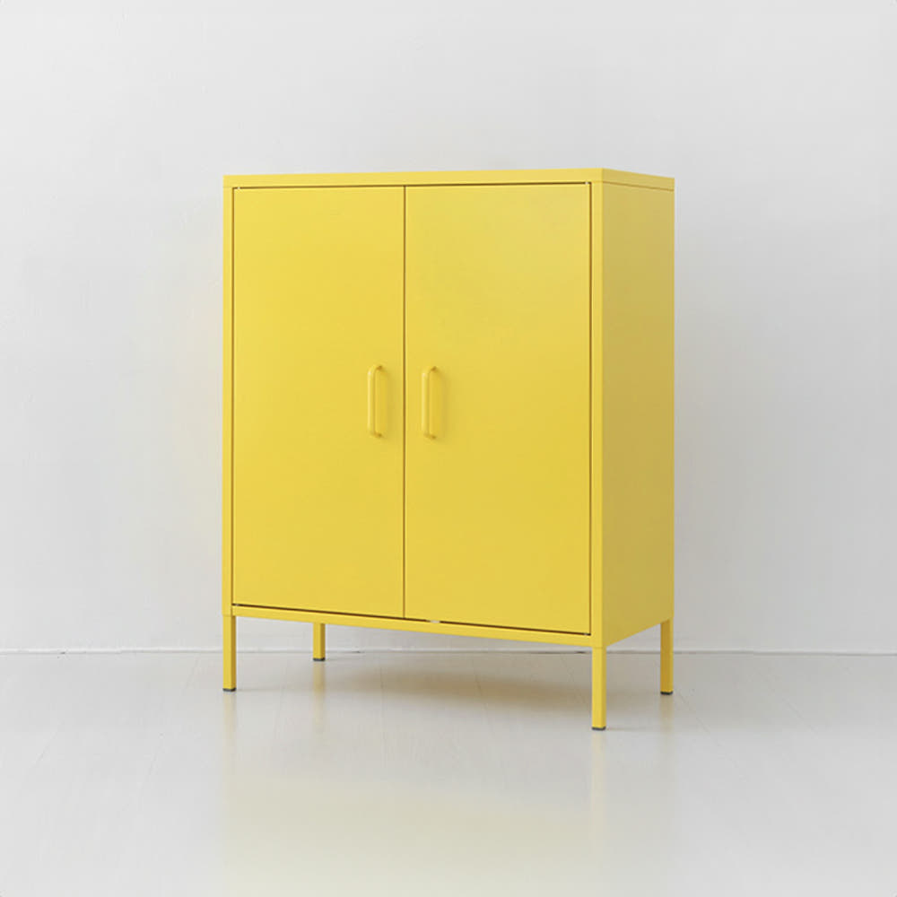 MKB 캐비넷 모던세로중 2문 수납장 8001015 800x400x1015mm, 3단, 다크그레이 0342.6238 - 상세 이미지 2