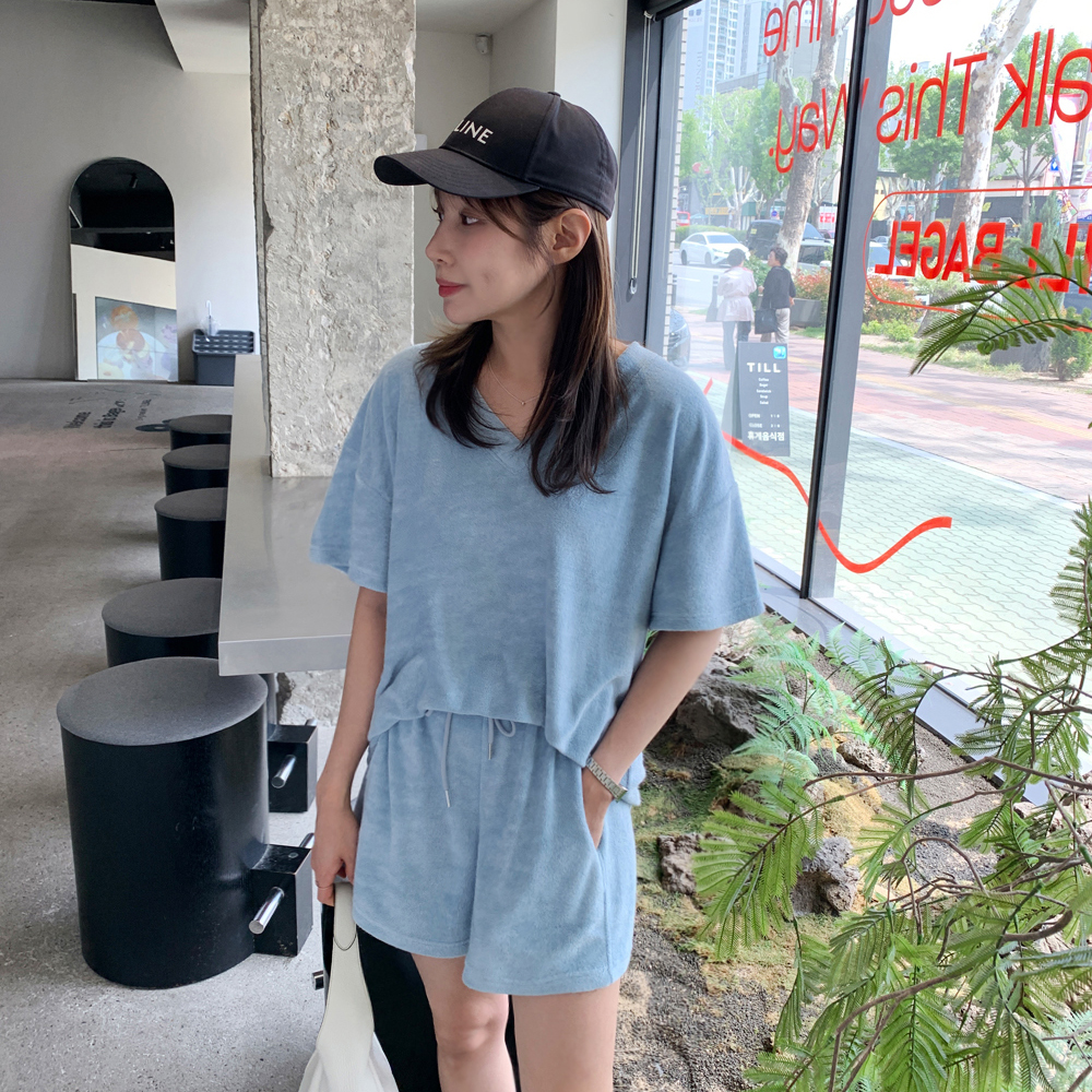 로비나 태리 반발 티셔츠 반바지 세트 - 상세 이미지 5