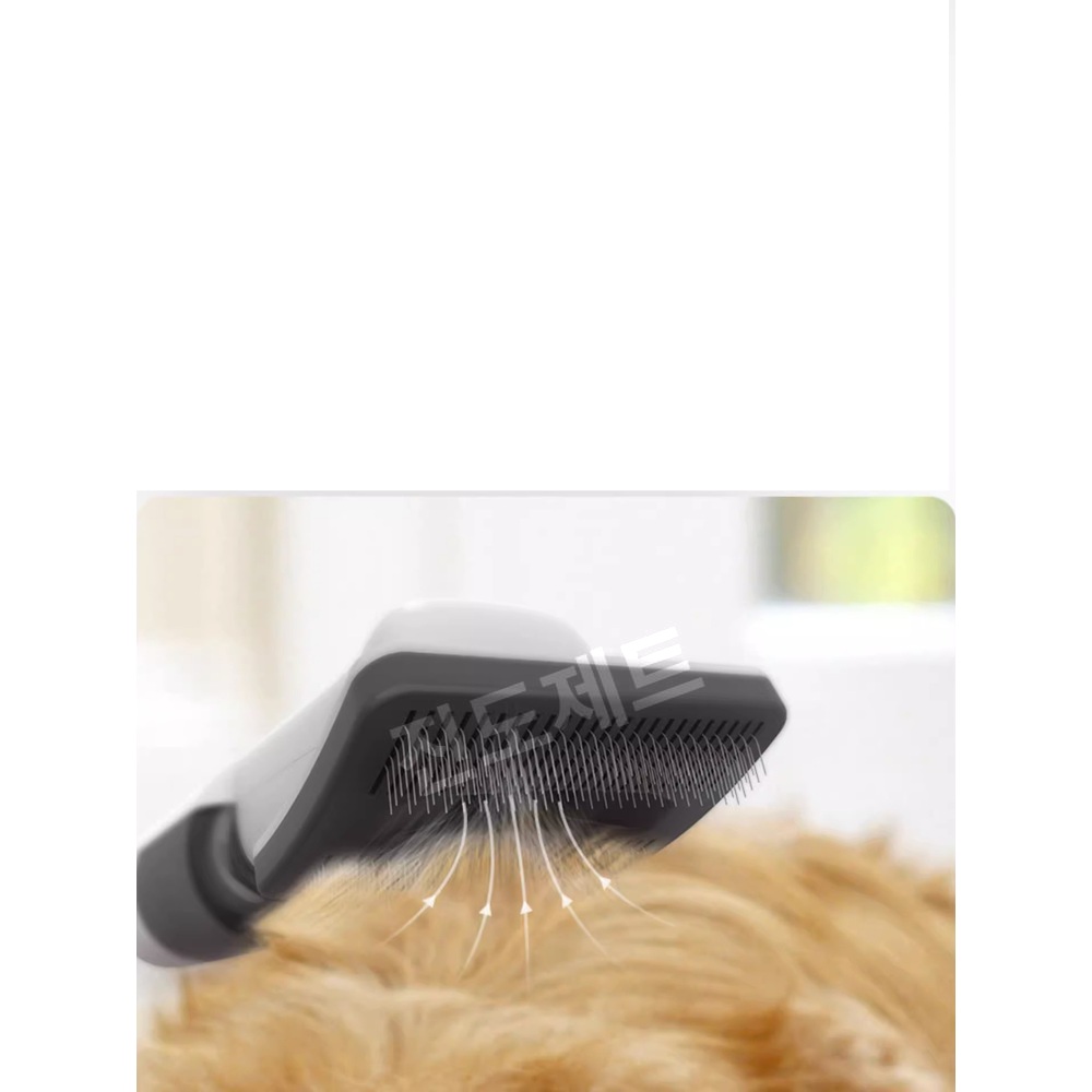 고양이 전동빗 진 공 미용기 스타일러 애견빗 털갈이 포인원 화이트-빗3개 - 상품 이미지