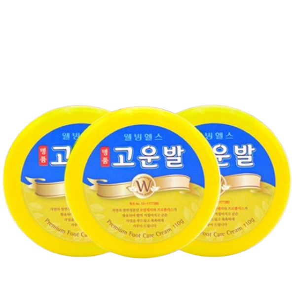 웰빙헬스팜 고운발크림110g 3개 풋크림 약국전용상품 풋케어 발각질크림 : 라운오