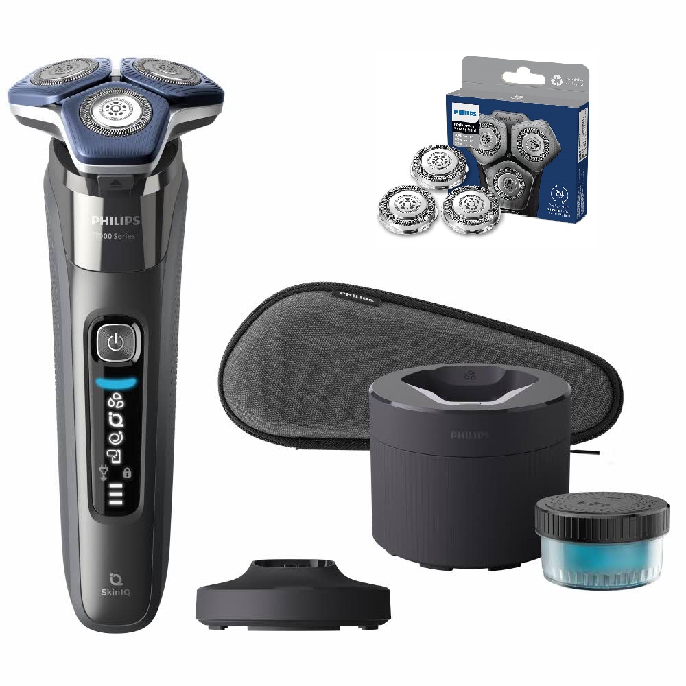 [10/1 예약배송]필립스 면도기 SkinIQ 7000 전기면도기 S7887/72+SH71/51