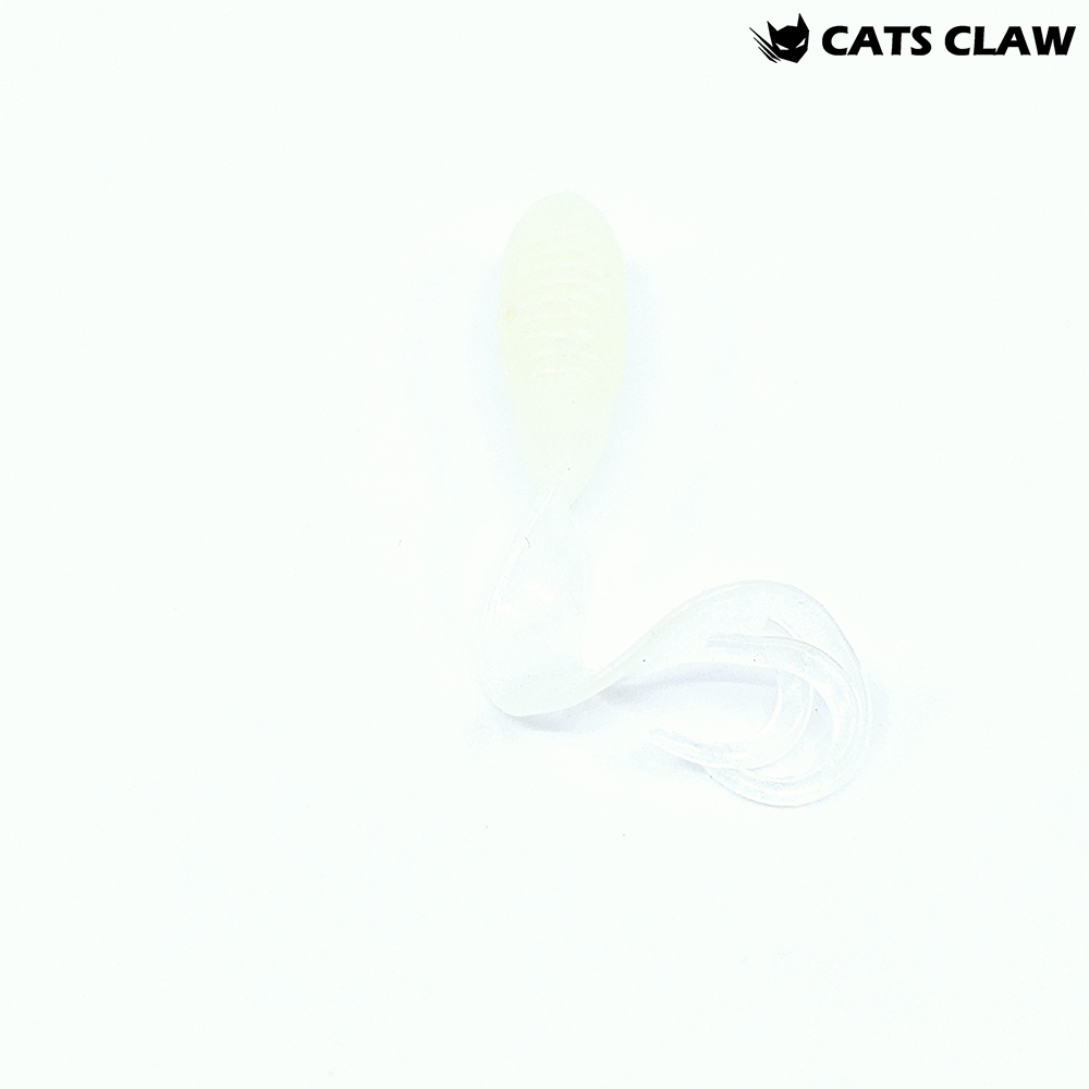 캣츠크로우 트리플그럽 꺽지웜 쏘가리웜 002 글로우, 5cm(2인치) - 상세 이미지 2