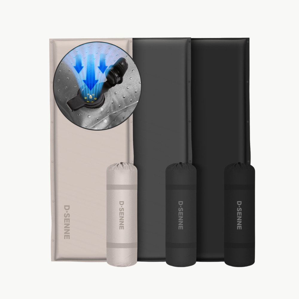 [디센느] 아웃도어 자충 에어 매트 5T 발포 캠핑 텐트 차박 겸용 3color