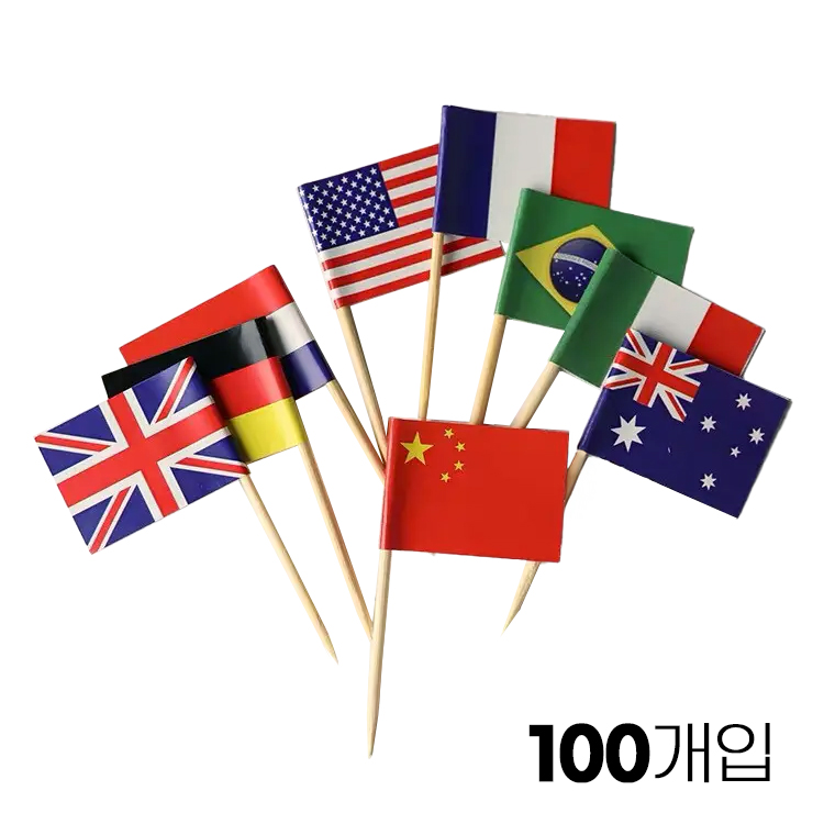 리뷰플래그 100입 이벤트 만국기 리뷰 플레이스 후기 푸드장식 파티 데코 픽 - 상세 이미지 5