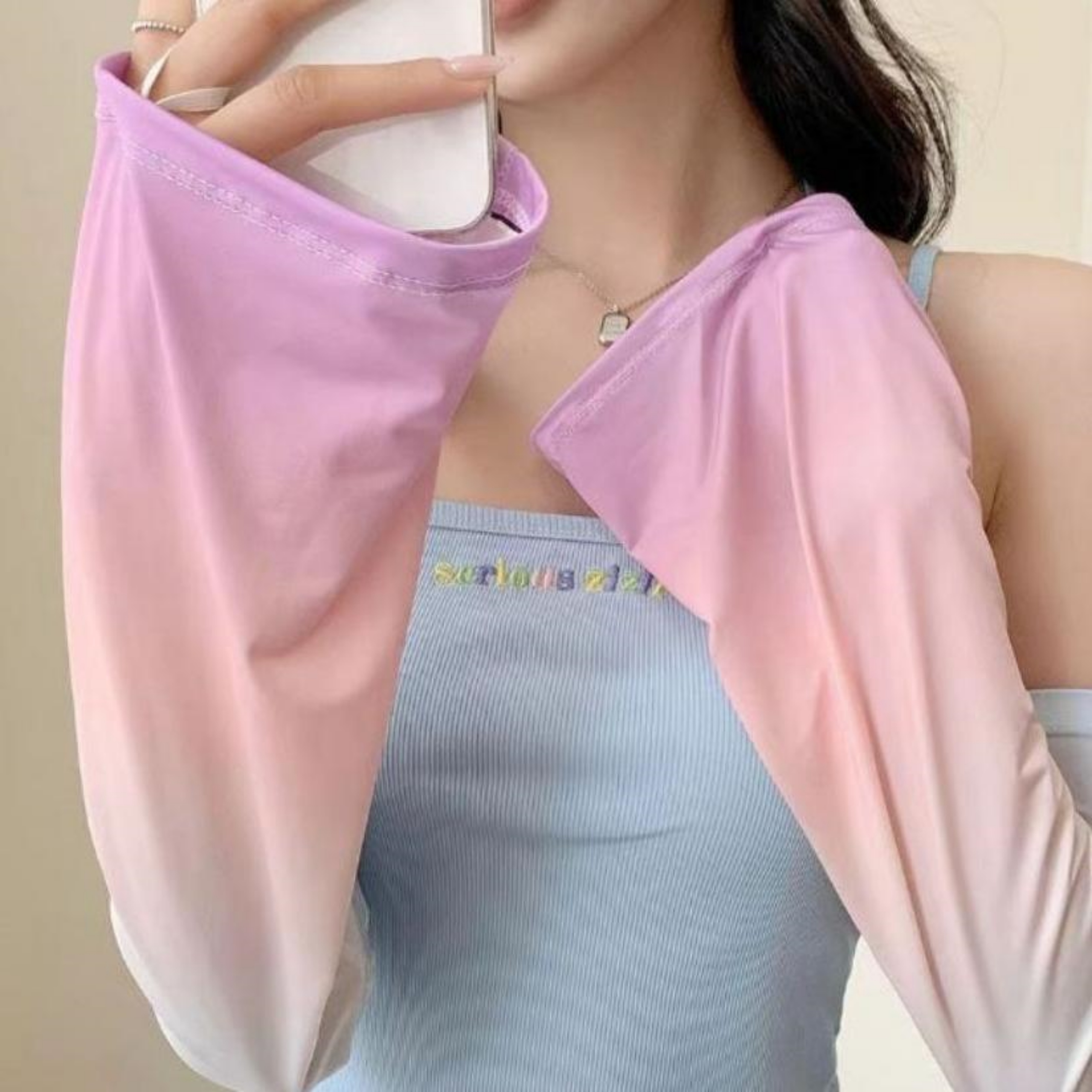 헐렁한팔토시 투톤 차량용 루즈핏 빅사이즈 쿨토시 이미지 8